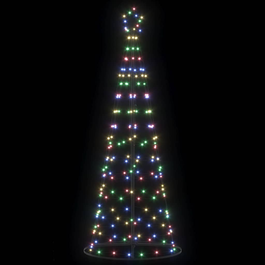 LED Karácsonyi Fenyő EKENAS 250 cm 390 LED Többszínű Acél 4
