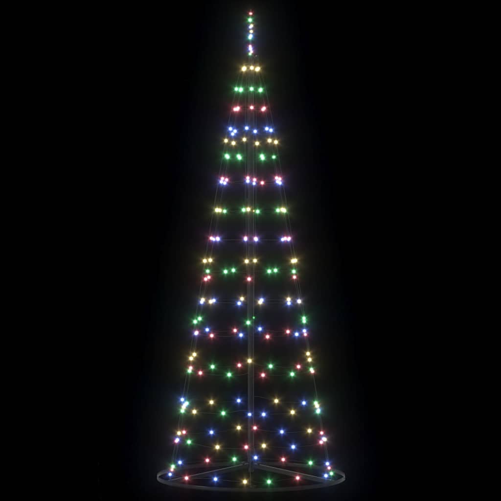 LED Karácsonyi Fenyő EKENAS 250 cm 390 LED Többszínű Acél 5