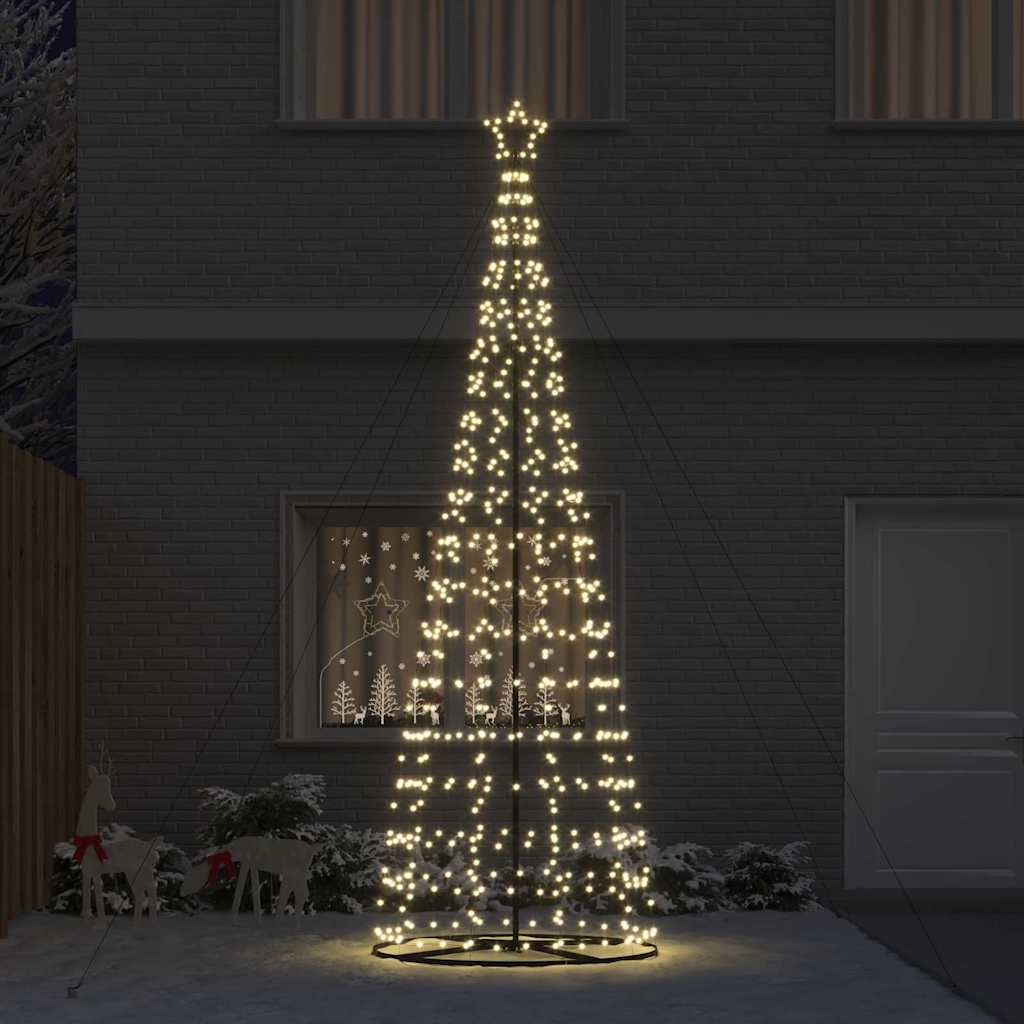 LED Karácsonyi Fenyő EKENAS 400 cm 800 LED Meleg fehér Acél 3