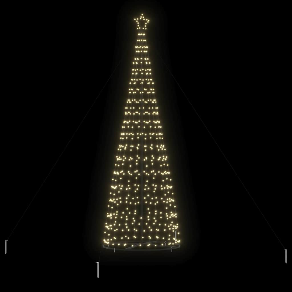 LED Karácsonyi Fenyő EKENAS 400 cm 800 LED Meleg fehér Acél 4