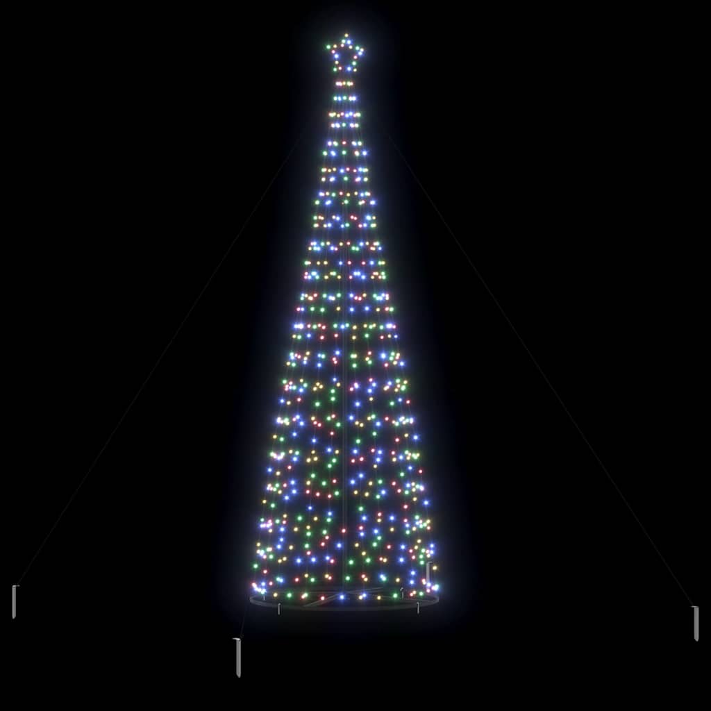 LED Karácsonyi Fenyő EKENAS 400 cm 800 LED Többszínű Acél 4