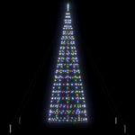 LED Karácsonyi Fenyő EKENAS 400 cm 800 LED Többszínű Acél 5