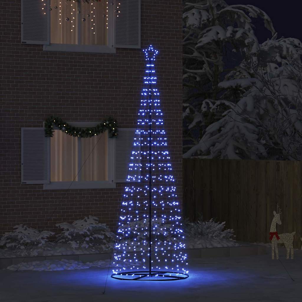 LED Karácsonyi Fenyő EKENAS 400 cm 800 LED Kék Acél Kék
