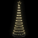 LED Karácsonyi Fenyő Meleg fehér 184,5 cm Fém 4