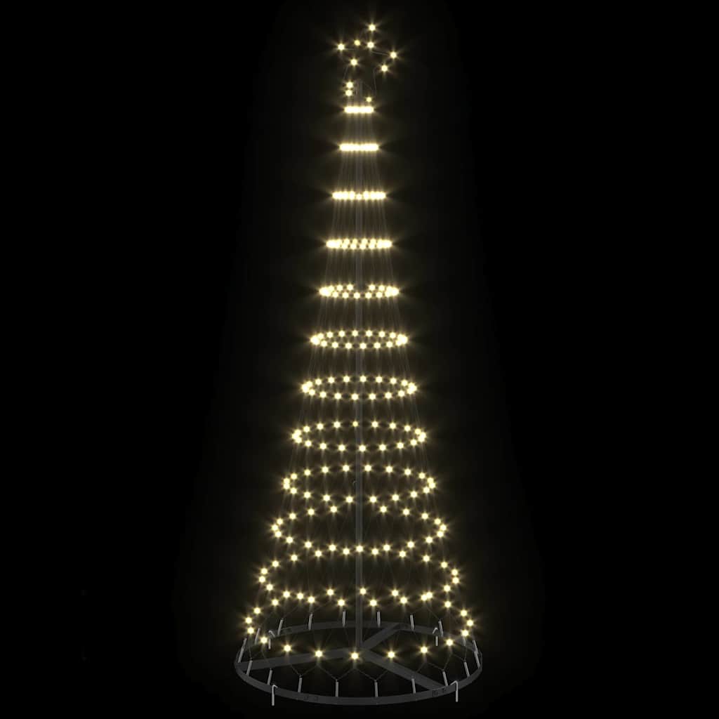 LED Karácsonyi Fenyő Meleg fehér 184,5 cm Fém 4