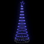 LED Karácsonyi Fenyő Kék 184,5 cm Fém 4