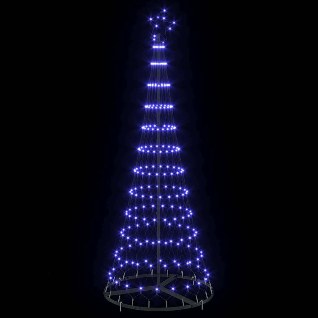 LED Karácsonyi Fenyő Kék 184,5 cm Fém 4