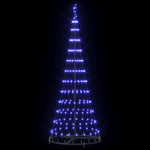 LED Karácsonyi Fenyő Kék 184,5 cm Fém 5