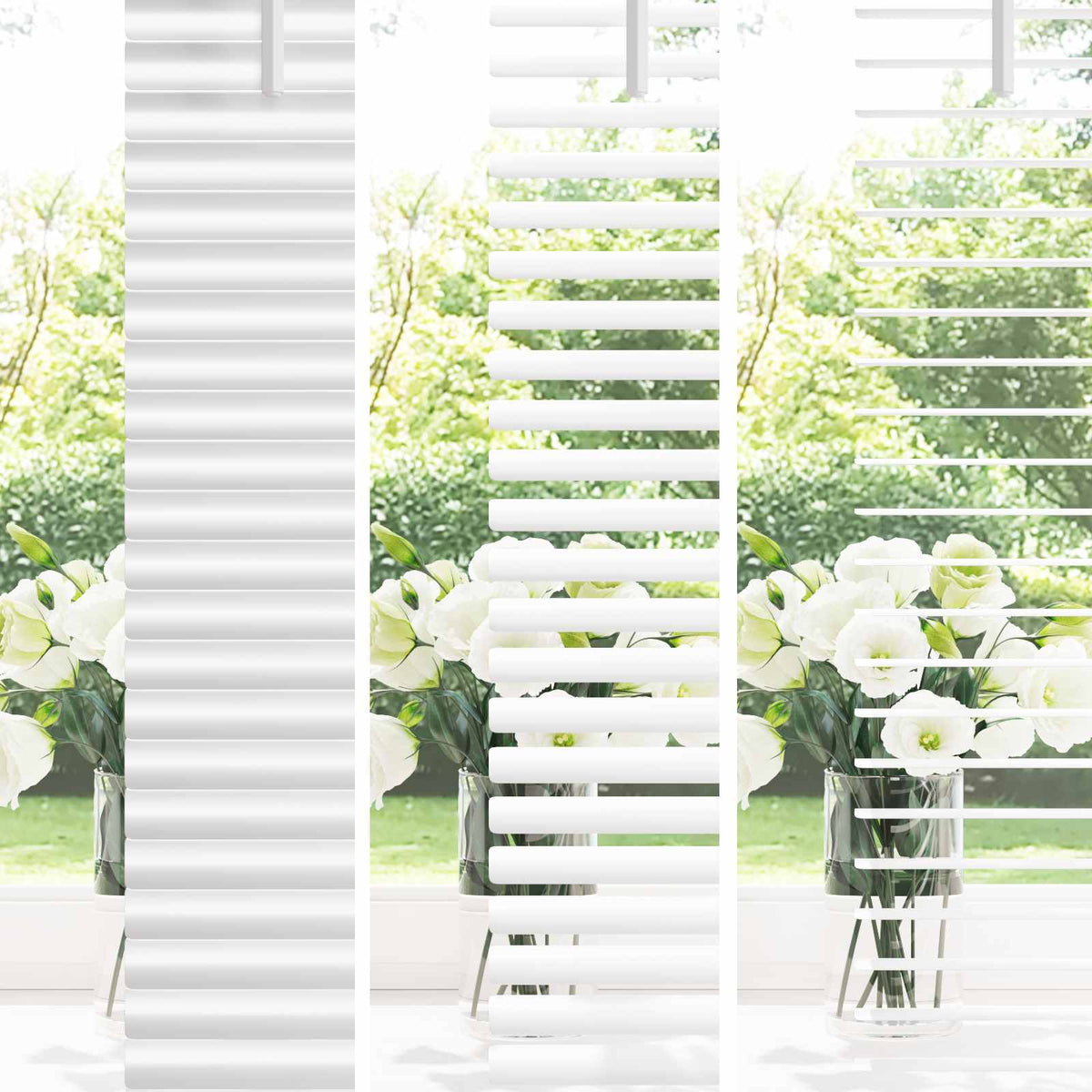 Zsaluzia Fehér 150 x 150 cm 25 mm PVC 4
