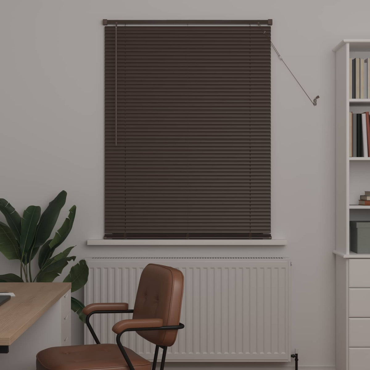 Zsaluzia Sötét barna mintával 150 x 100 cm 25 mm PVC 3