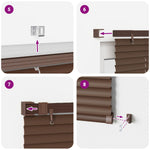 Zsaluzia Sötét barna mintával 150 x 110 cm 25 mm PVC 14
