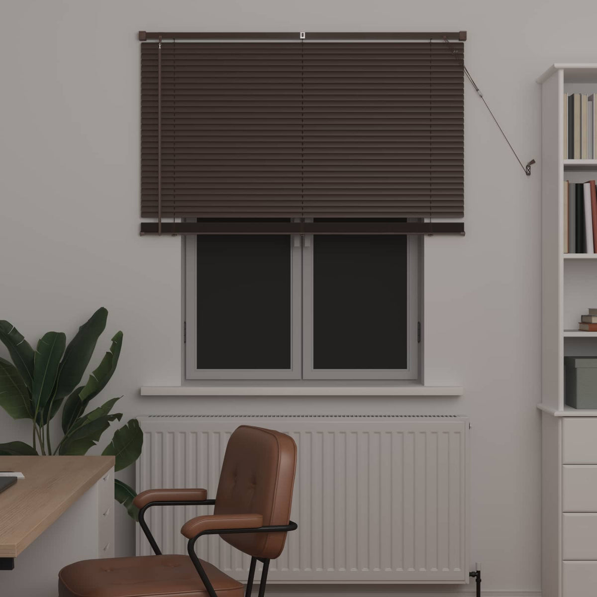 Zsaluzia Sötét barna mintával 150 x 110 cm 25 mm PVC 3