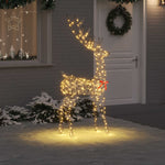 3D rénszarvas 250 LED Meleg fehér 180 cm Rattan