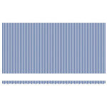 Behúzható napellenző Kék és Fehér 600 × 300 cm 8