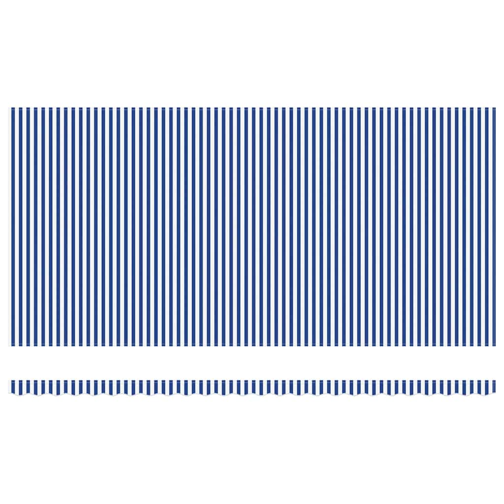 Behúzható napellenző Kék és Fehér 600 × 300 cm 8