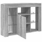Sarok LED TV szekrény 100x40x68cm Szürke Sonoma Szerelt Fa 7