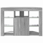 Sarok LED TV szekrény 100x40x68cm Szürke Sonoma Szerelt Fa 8