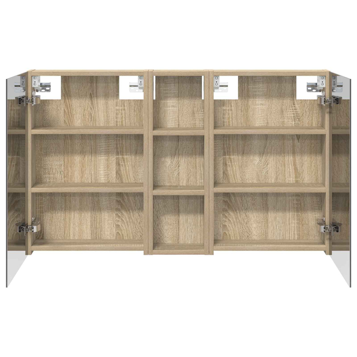Fürdőszobai Szekrény Szett 3 db 100 x 10,5 x 60,5 cm Szerelt fa 7