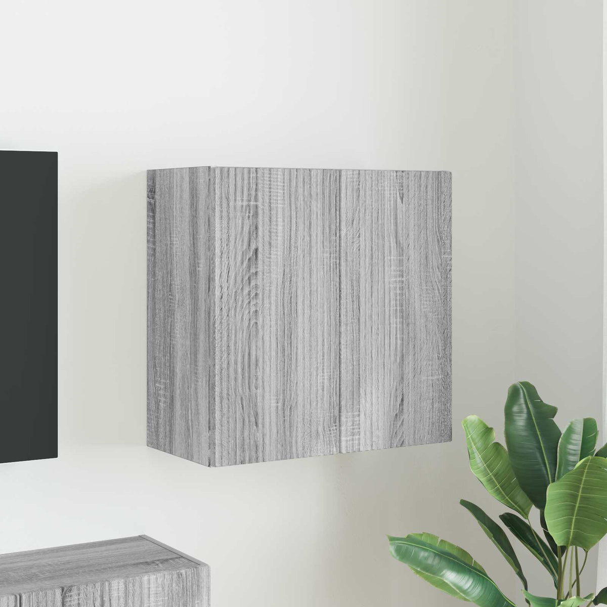TV Fali Szekrény 59,5 x 31 x 60 cm Szürke Sonoma Szerelt Fa