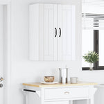 Fali üveges szekrény LUCCA Fehér 60 x 31 x 80 cm Szerelt Fa 4