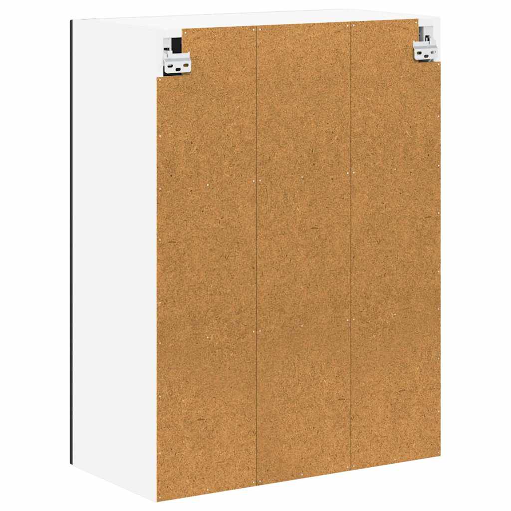 Fali üveges szekrény LUCCA Fekete 60 x 31 x 80 cm Szerelt Fa 8