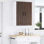 Fali üveges szekrény LUCCA Barna Tölgy 60 x 31 x 80 cm 4