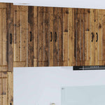 Fali üveges szekrény LUCCA Antik Fa 60 x 31 x 80 cm Szerelt Fa