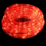 Kötél világítás 240 LED-del Piros 10 m PVC 6