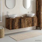 Fürdőszobai Szekrény Szett 3 db Antik Fa 161,5 x 44,5 x 80 cm