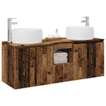Fürdőszobai Szekrény Szett 3 db Antik Fa 49,5 x 44,5 x 66 cm 3
