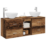 Fürdőszobai Szekrény Szett 3 db Antik Fa 49,5 x 41 x 64,5 cm 3