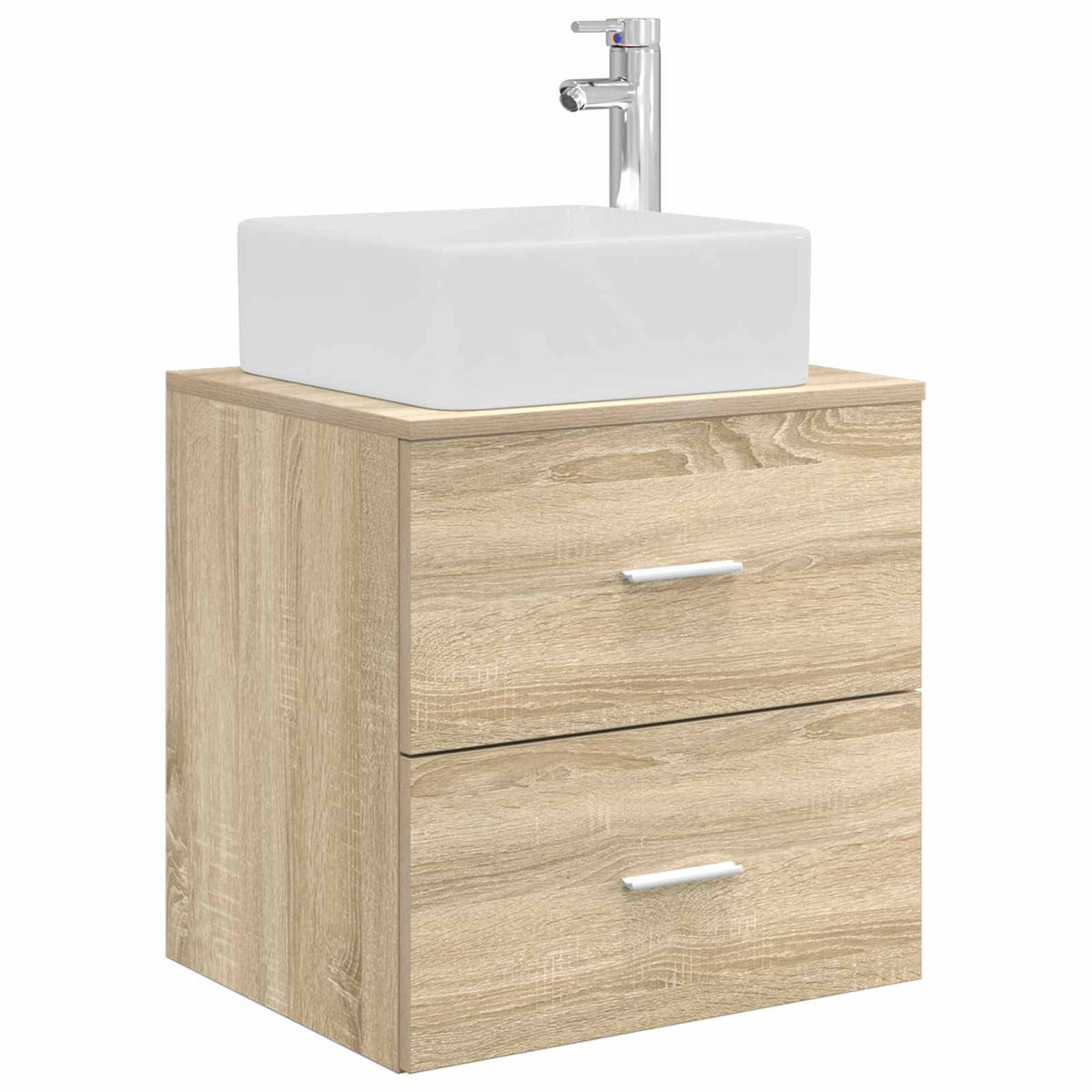 Fürdőszobai Szekrény Szett 3 db Sonoma Tölgy 49,5 x 41 x 63 cm 4