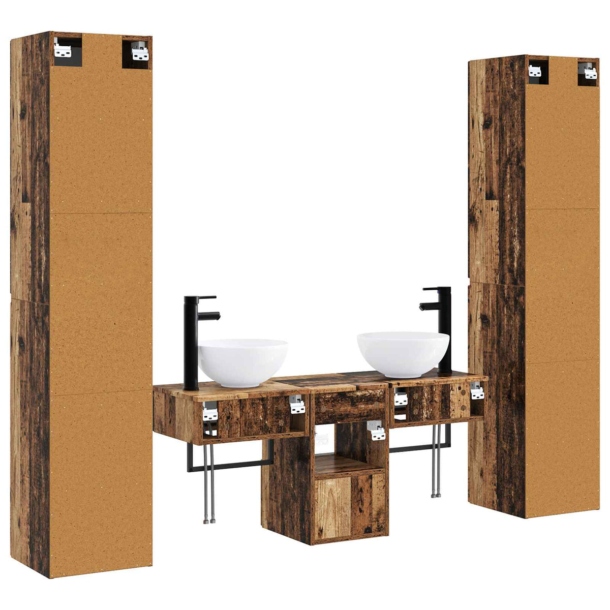 Fürdőszoba bútor szett 5 db Antik Fa 33 x 34,5 x 160 cm 7