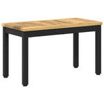 Dohányzóasztal Fehér és Fekete 60,5 x 30 x 36 cm Tömör Akácfa 2