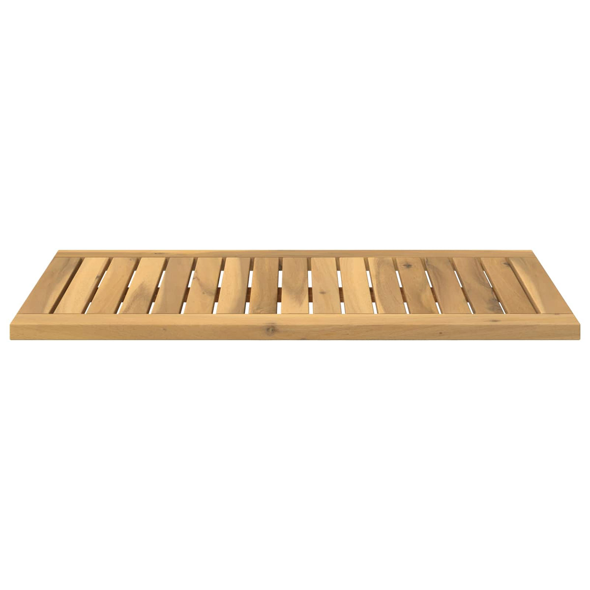 Asztallap 68,5 x 35 x 2 cm Négyszögletes Tömör Akácfa Fehér 4
