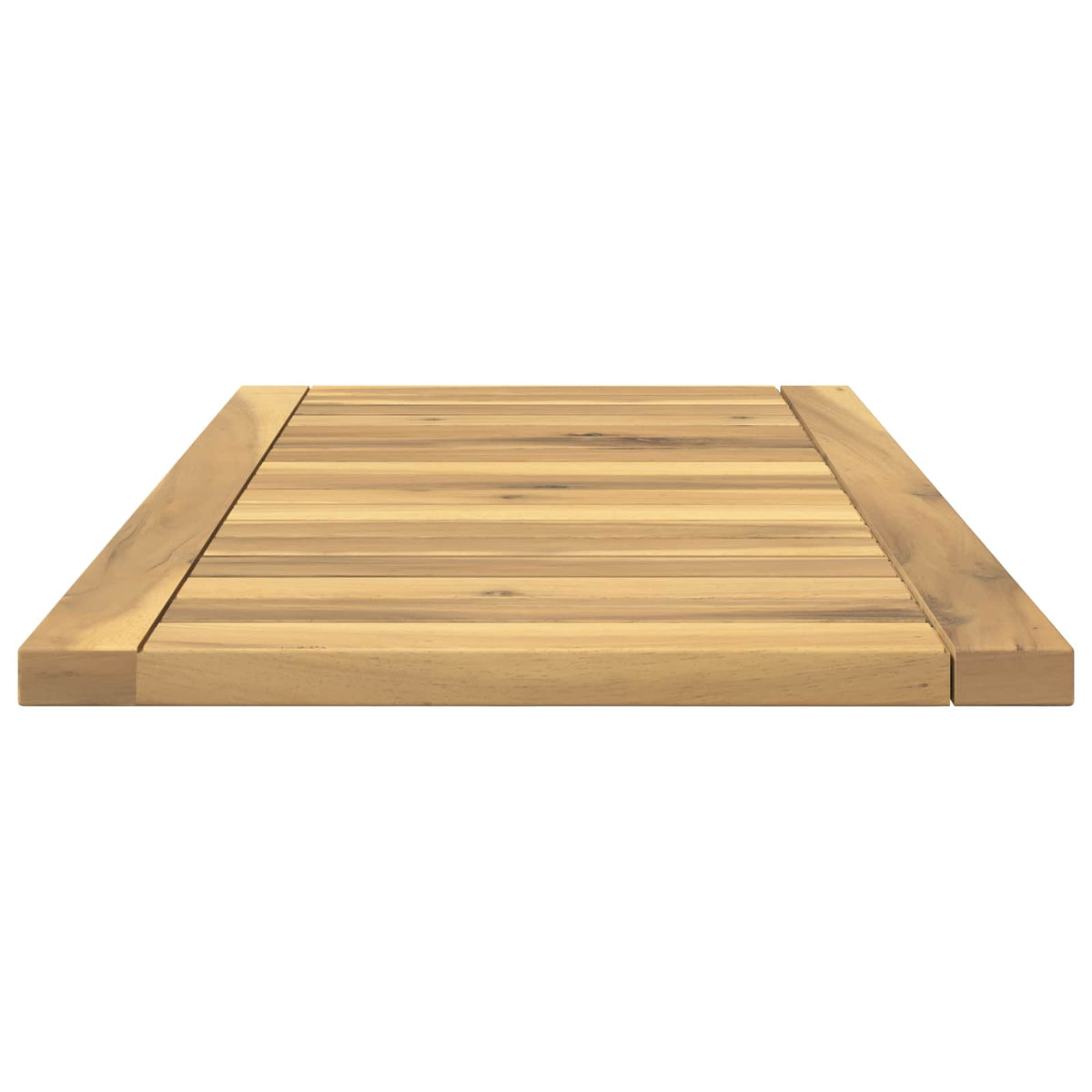 Asztallap 68,5 x 35 x 2 cm Négyszögletes Tömör Akácfa Fehér 5