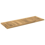 Asztallap 100,5 x 35 x 2 cm Négyszögletes Tömör Akácfa Fehér 3