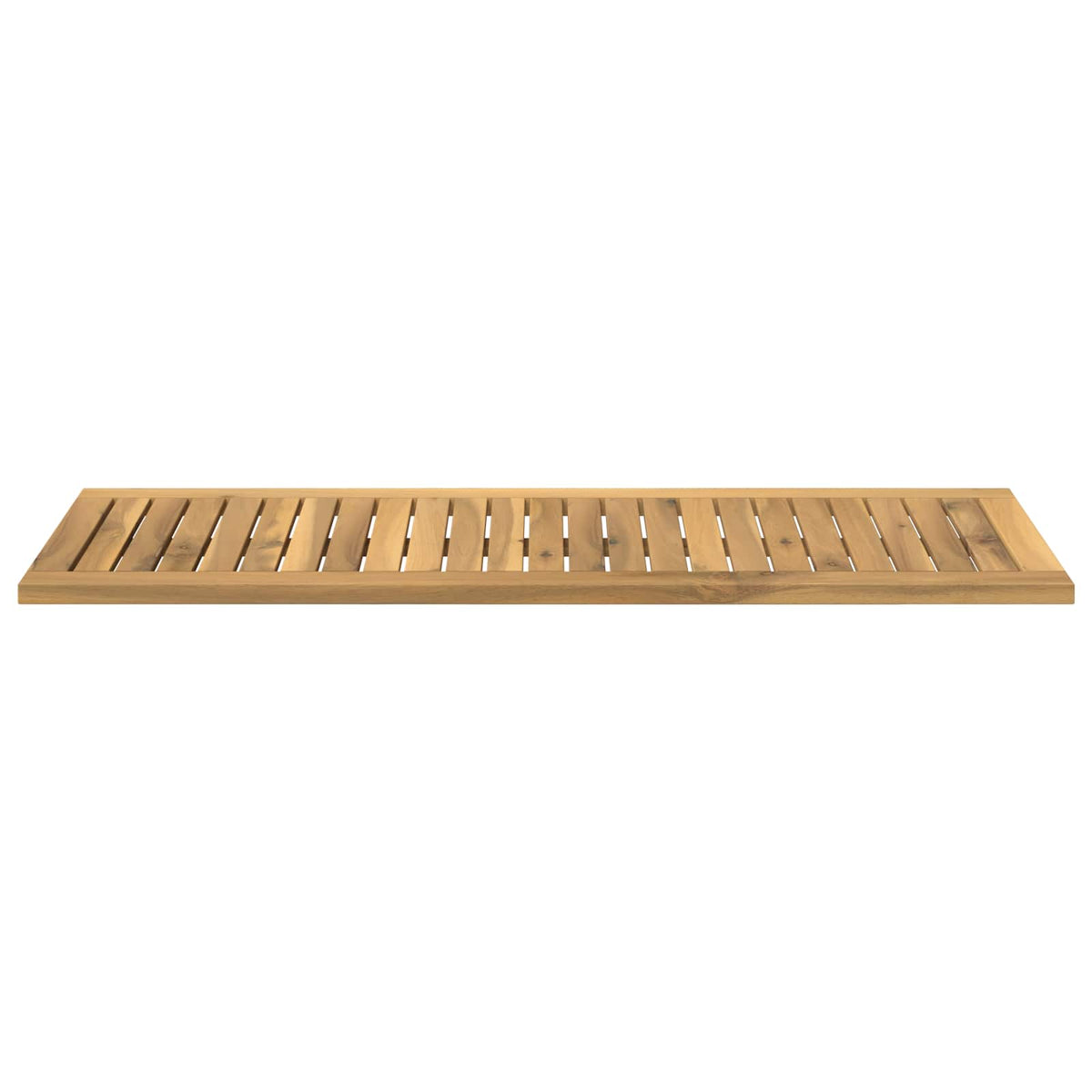Asztallap 100,5 x 35 x 2 cm Négyszögletes Tömör Akácfa Fehér 4