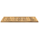 Asztallap 80,5 x 40 x 2 cm Négyszögletes Tömör Akácfa Fehér 4