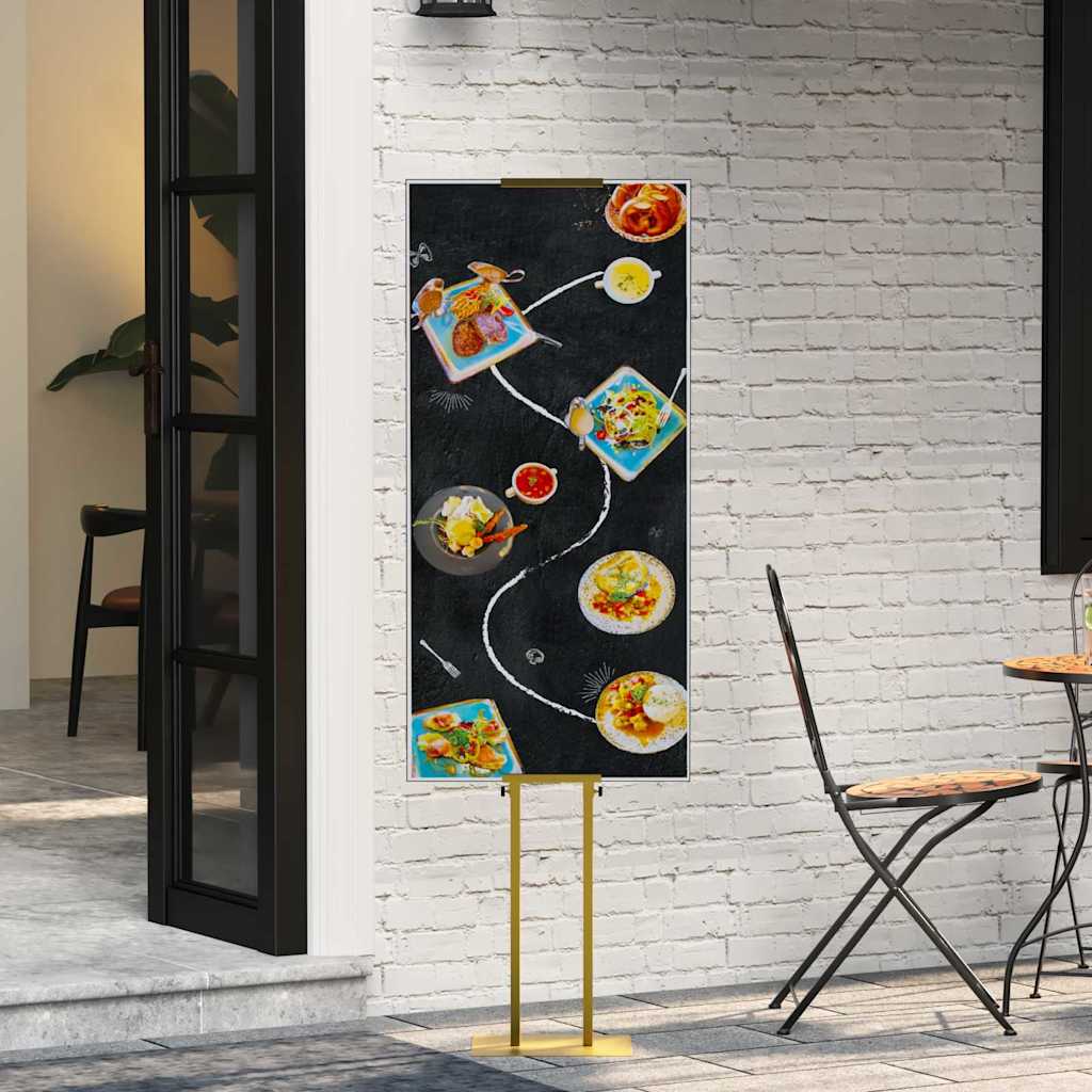 Kiállító Állvány 2 db Arany 30 x 23,5 x 210 cm Acél