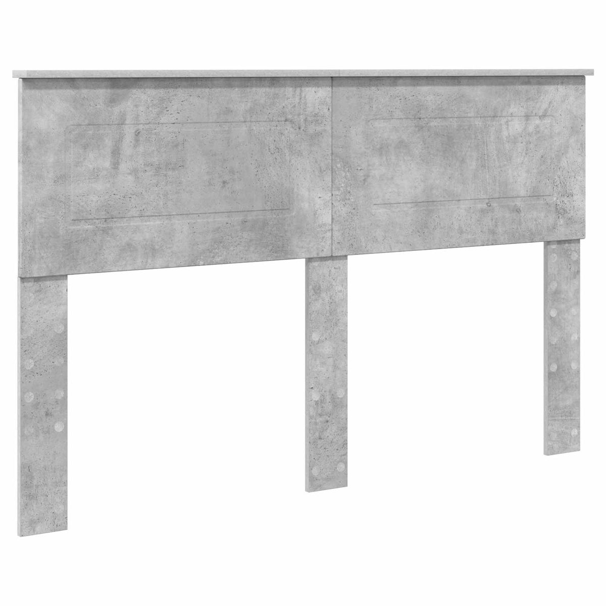 Ágykeret polcokkal Beton Szürke 140 x 200 cm Szerelt Fa 6