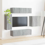 TV falit kabinet szett 6 db Szürke Sonoma 4