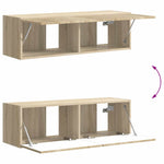 TV falit kabinet szett 6 db Sonoma tölgy 12