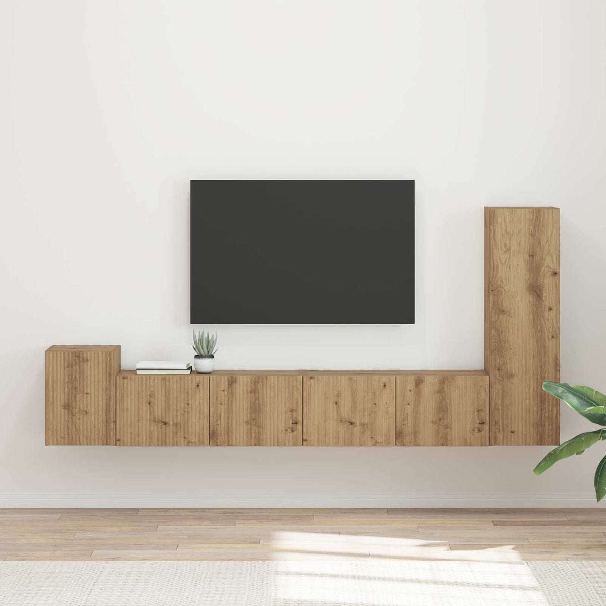 TV szekrény garnitúra 3 db Artisan tölgy Szerelt Fa