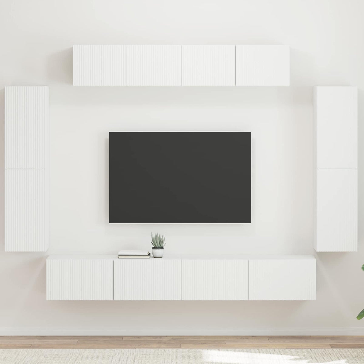 TV szekrény 8 db Fehér