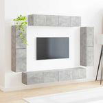 TV szekrény 8 db Beton Szürke 4