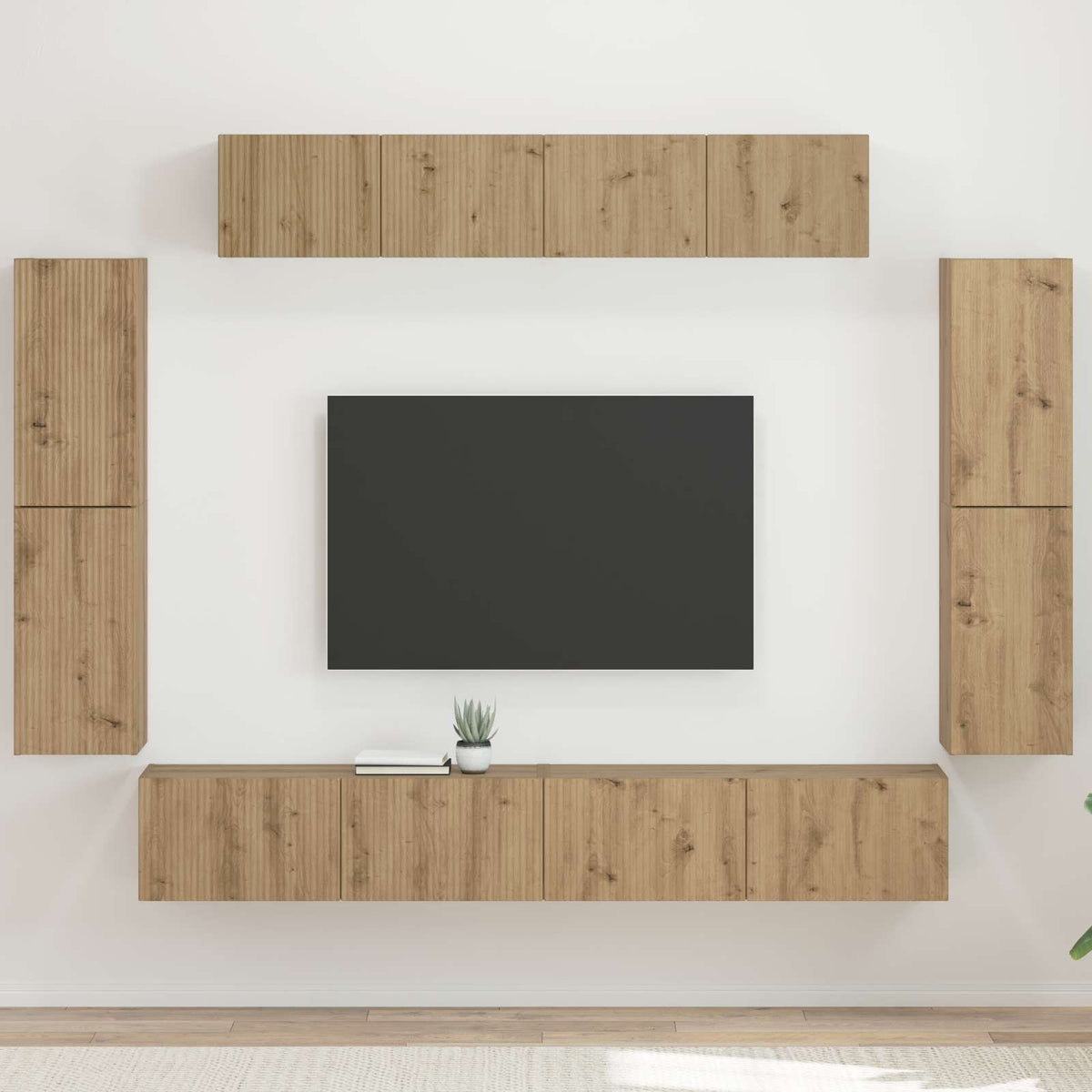 TV szekrény 8 db Artisan tölgy