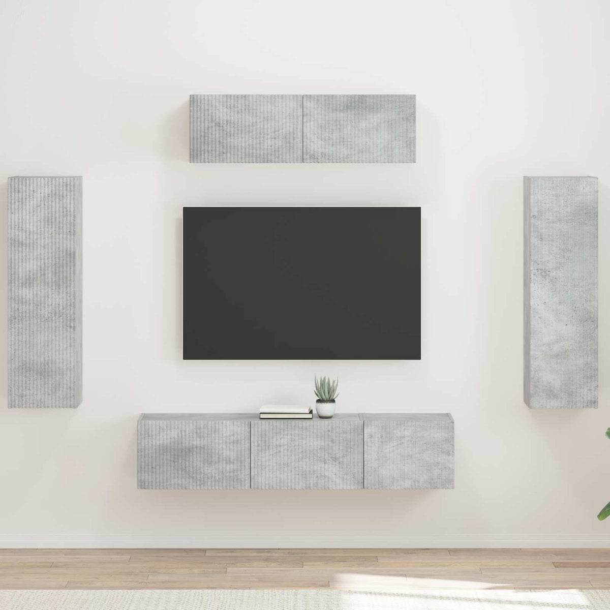 TV szekrény 5 db Beton Szürke