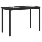 Étkezőasztalok 110 x 55 x 75 cm Szerelt Fa Fekete Tölgy 3