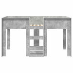 Szükidő ágy Beton Szürke 90 x 200 cm Szerelt fa 5